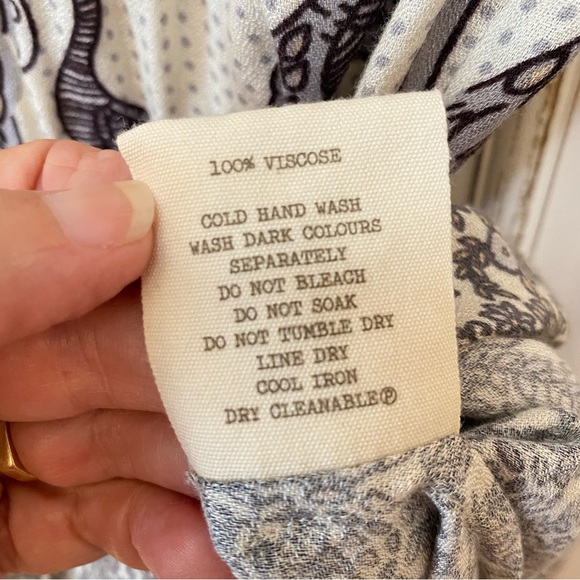 Spell Xanadu Romper Small Black Cream Peacock Print Adjustable Straps - Picture 5 of 13